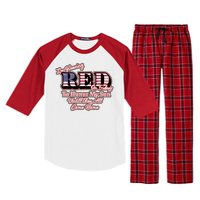 I'm Wearing Red On Fridays Until They All Come Home Raglan Sleeve Pajama Set