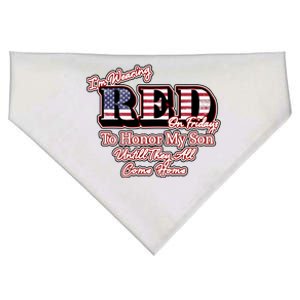 I'm Wearing Red On Fridays Until They All Come Home USA-Made Doggie Bandana