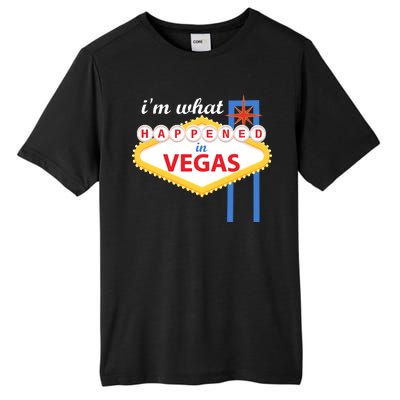 I'm what Happened in Vegas Tall Fusion ChromaSoft Performance T-Shirt