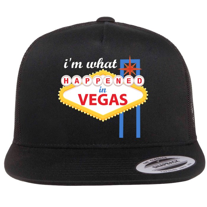 I'm what Happened in Vegas Flat Bill Trucker Hat