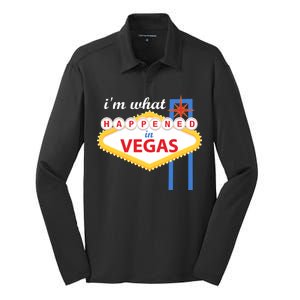 I'm what Happened in Vegas Silk Touch Performance Long Sleeve Polo