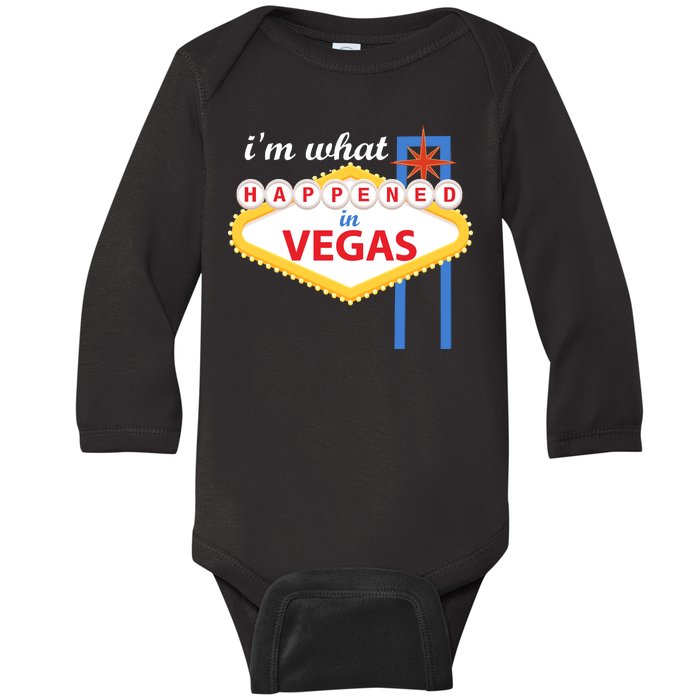 I'm what Happened in Vegas Baby Long Sleeve Bodysuit