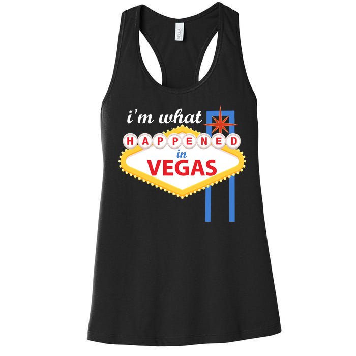 I'm what Happened in Vegas Women's Racerback Tank