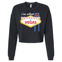 I'm what Happened in Vegas Cropped Pullover Crew