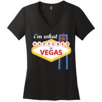 I'm what Happened in Vegas Women's V-Neck T-Shirt
