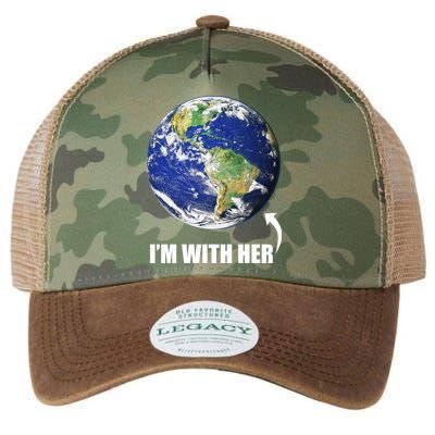 I'm With Her Earth Globe Photo March For Science Legacy Tie Dye Trucker Hat