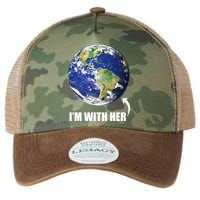 I'm With Her Earth Globe Photo March For Science Legacy Tie Dye Trucker Hat