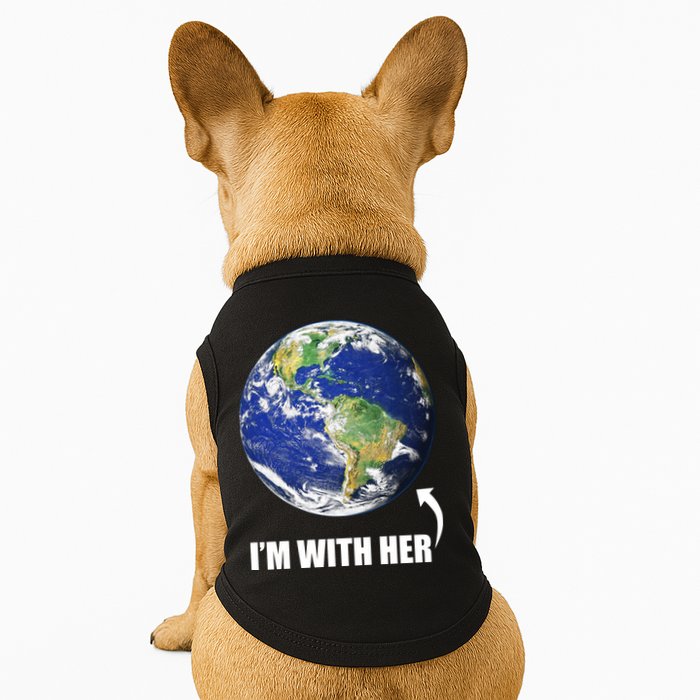 I'm With Her Earth Globe Photo March For Science Doggie Tank