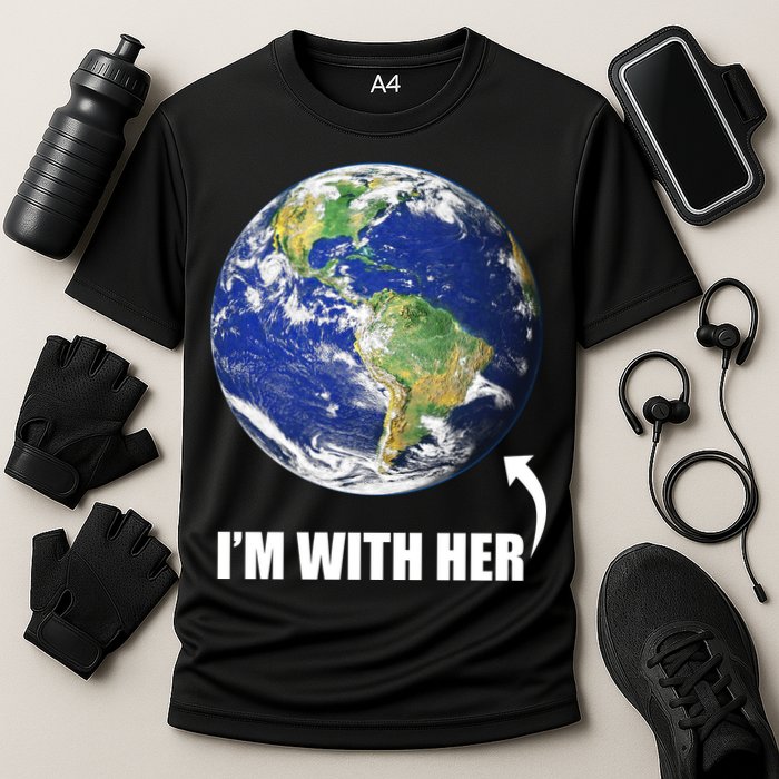 I'm With Her Earth Globe Photo March For Science Performance Shirt