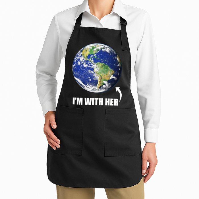I'm With Her Earth Globe Photo March For Science Apron