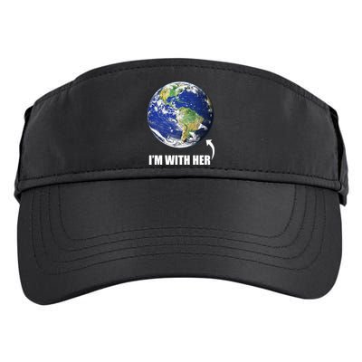 I'm With Her Earth Globe Photo March For Science Adult Drive Performance Visor