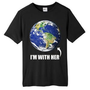 I'm With Her Earth Globe Photo March For Science Tall Fusion ChromaSoft Performance T-Shirt