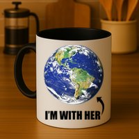 I'm With Her Earth Globe Photo March For Science Mug
