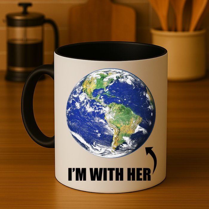 I'm With Her Earth Globe Photo March For Science Mug