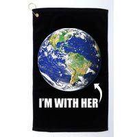 I'm With Her Earth Globe Photo March For Science Golf Towel