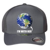 I'm With Her Earth Globe Photo March For Science Flexfit Unipanel Trucker Cap