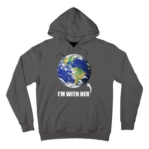 I'm With Her Earth Globe Photo March For Science Hoodie