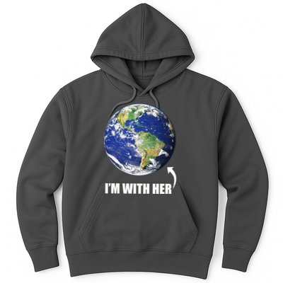 I'm With Her Earth Globe Photo March For Science Hoodie