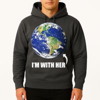 I'm With Her Earth Globe Photo March For Science Hoodie