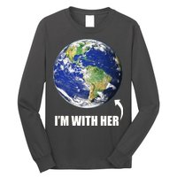 I'm With Her Earth Globe Photo March For Science Long Sleeve Shirt