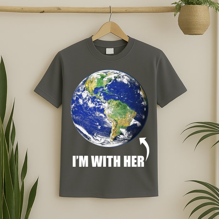 I'm With Her Earth Globe Photo March For Science T-Shirt