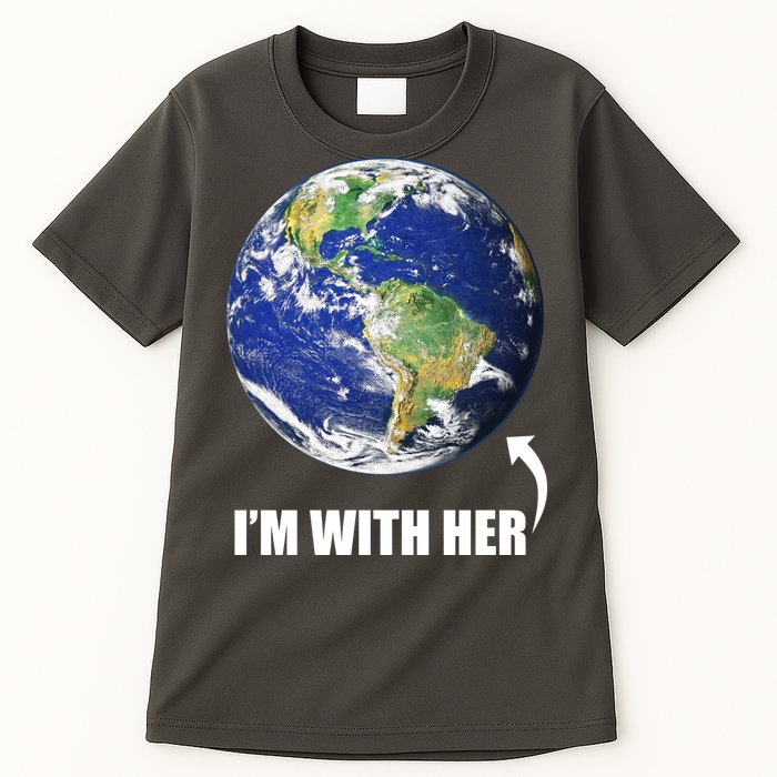I'm With Her Earth Globe Photo March For Science Tall T-Shirt