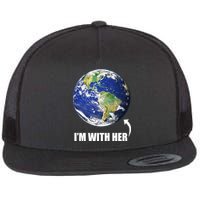 I'm With Her Earth Globe Photo March For Science Flat Bill Trucker Hat