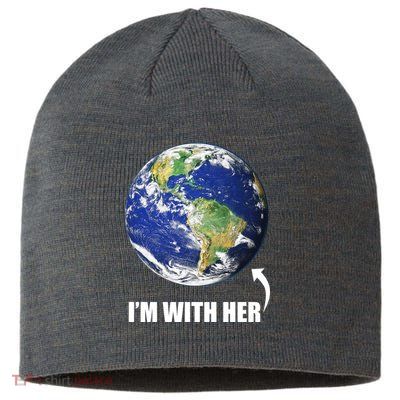 I'm With Her Earth Globe Photo March For Science Sustainable Beanie