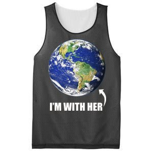 I'm With Her Earth Globe Photo March For Science Mesh Reversible Basketball Jersey Tank