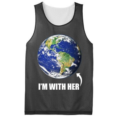 I'm With Her Earth Globe Photo March For Science Mesh Reversible Basketball Jersey Tank