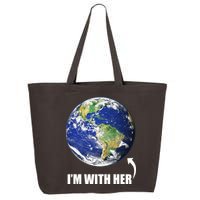 I'm With Her Earth Globe Photo March For Science 25L Jumbo Tote