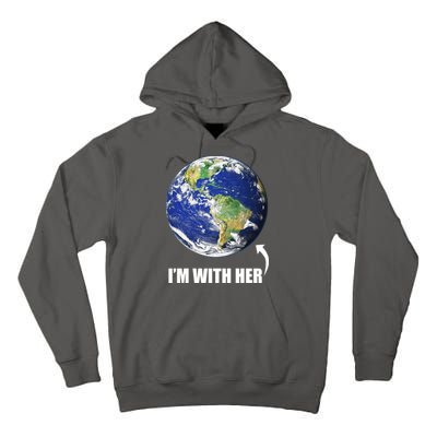 I'm With Her Earth Globe Photo March For Science Tall Hoodie