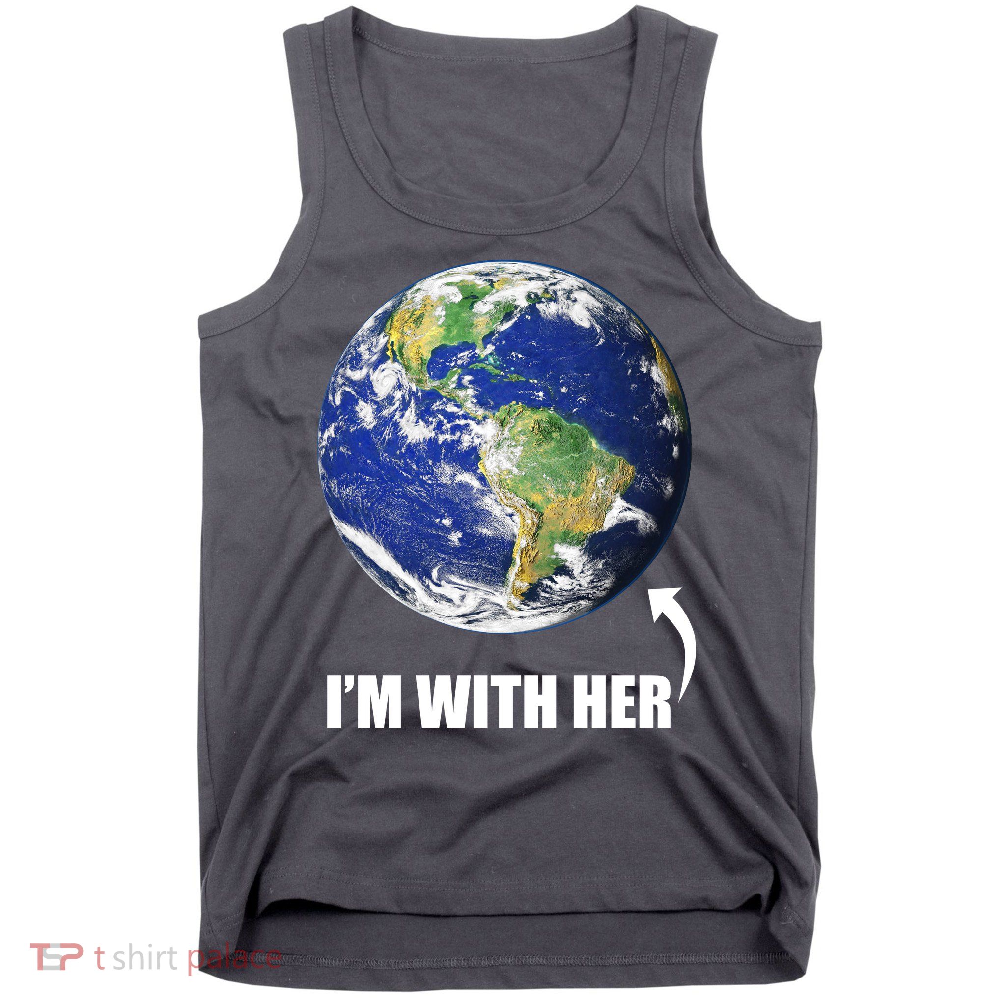 I'm With Her Earth Globe Photo March For Science Tank Top