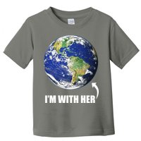 I'm With Her Earth Globe Photo March For Science Toddler T-Shirt