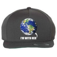 I'm With Her Earth Globe Photo March For Science Wool Snapback Cap