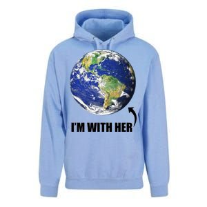 I'm With Her Earth Globe Photo March For Science Unisex Surf Hoodie