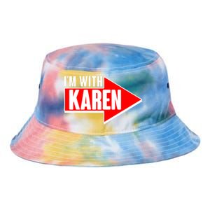 I'm With Karen Tie Dye Newport Bucket Hat