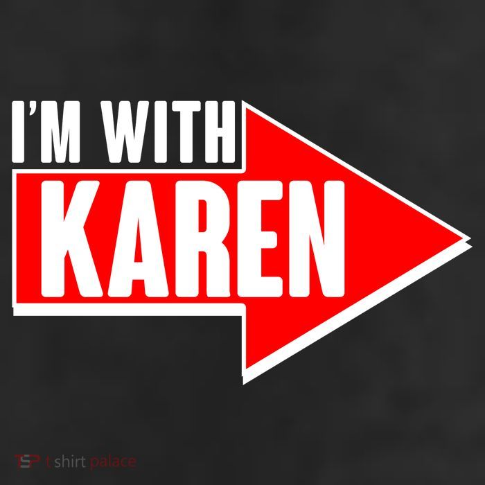 I'm With Karen 7 Panel Mesh Trucker Snapback Hat