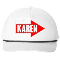 I'm With Karen Snapback Five-Panel Rope Hat