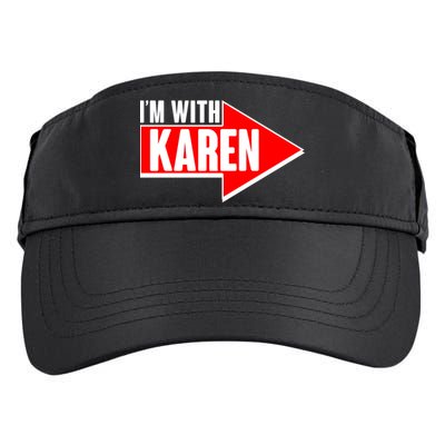 I'm With Karen Adult Drive Performance Visor