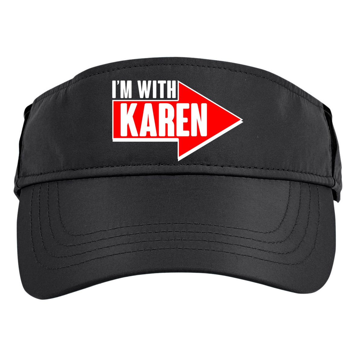 I'm With Karen Adult Drive Performance Visor