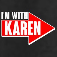 I'm With Karen Adult Drive Performance Visor