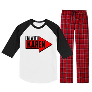 I'm With Karen Raglan Sleeve Pajama Set