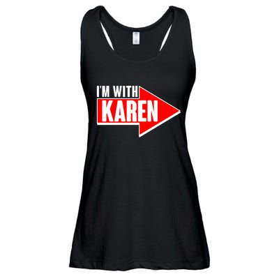 I'm With Karen Ladies Essential Flowy Tank