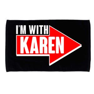 I'm With Karen Microfiber Hand Towel