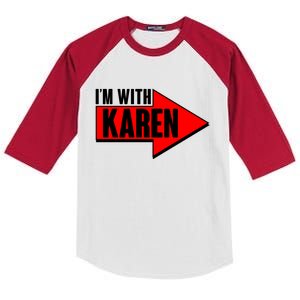 I'm With Karen Kids Colorblock Raglan Jersey