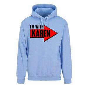 I'm With Karen Unisex Surf Hoodie