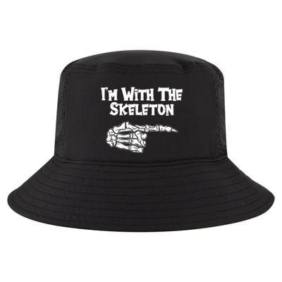 I'm With The Skeleton Funny Halloween Cool Comfort Performance Bucket Hat