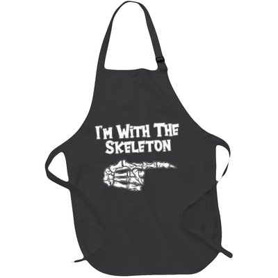 I'm With The Skeleton Funny Halloween Apron