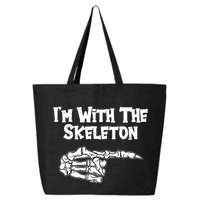 I'm With The Skeleton Funny Halloween 25L Jumbo Tote